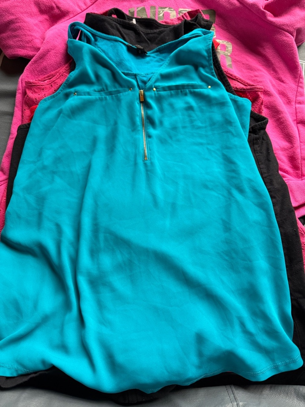 5 Sleeveless Tank Tops! Various brands-Pre owned ! good condition!